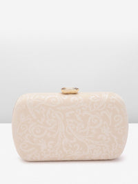 Lino Perros Women Floral Textured Party Box Clutch