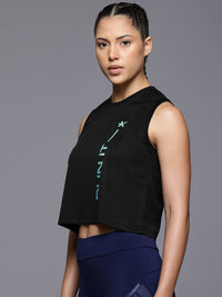 HRX by Hrithik Roshan Women Printed Rapid-Dry Running Crop T-shirt