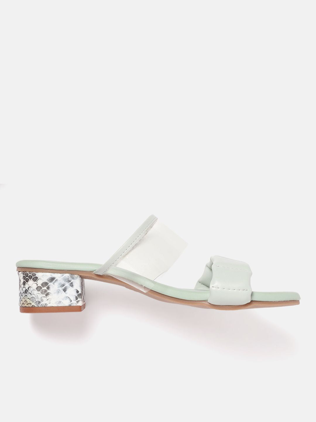 DressBerry Quilt Textured Block Sandals