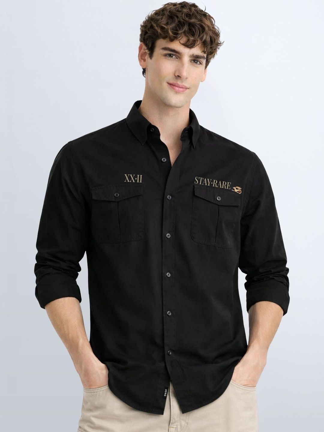 Baju Kasual Bercetak Standard ADRO Lelaki