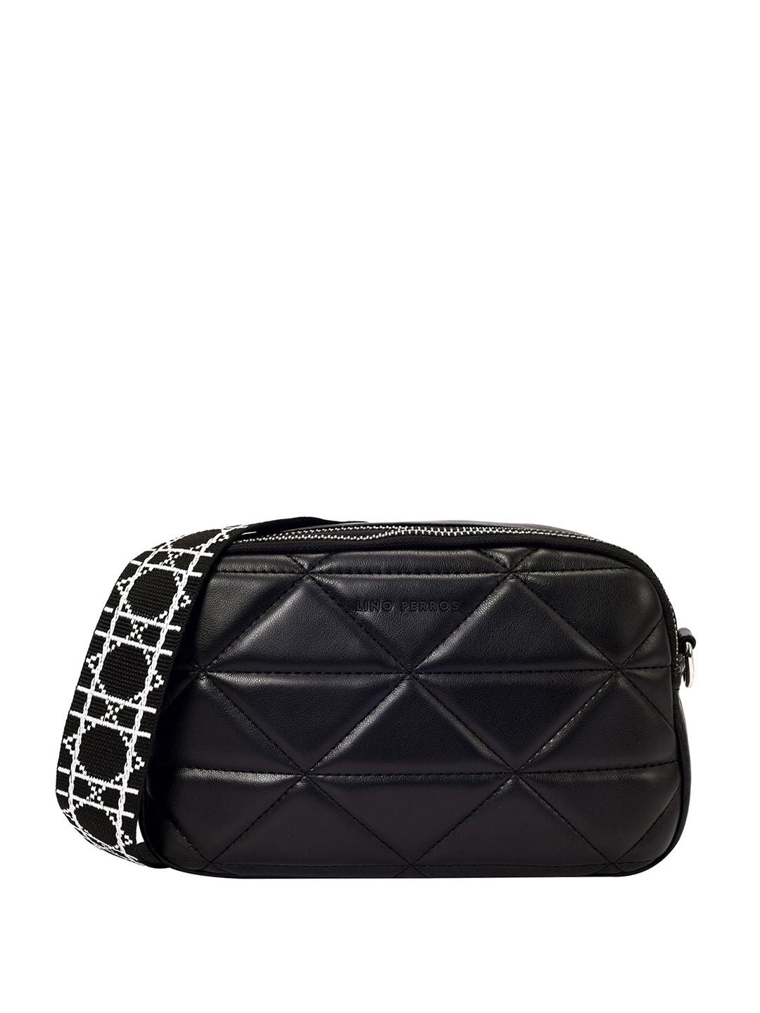 Lino Perros Quilted Structured Sling Bag