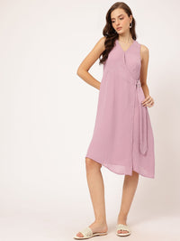 DressBerry Self-Designed A-line Dress with Belted Hoop