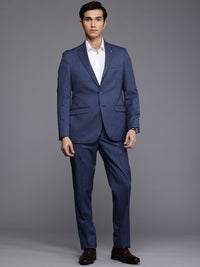 Raymond Self Design Notched Lapel Single-Breasted Formal 2 Piece Suits