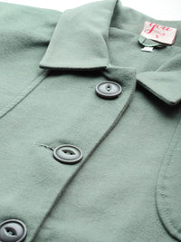 all about you Shirt Collar Longline Overcoat