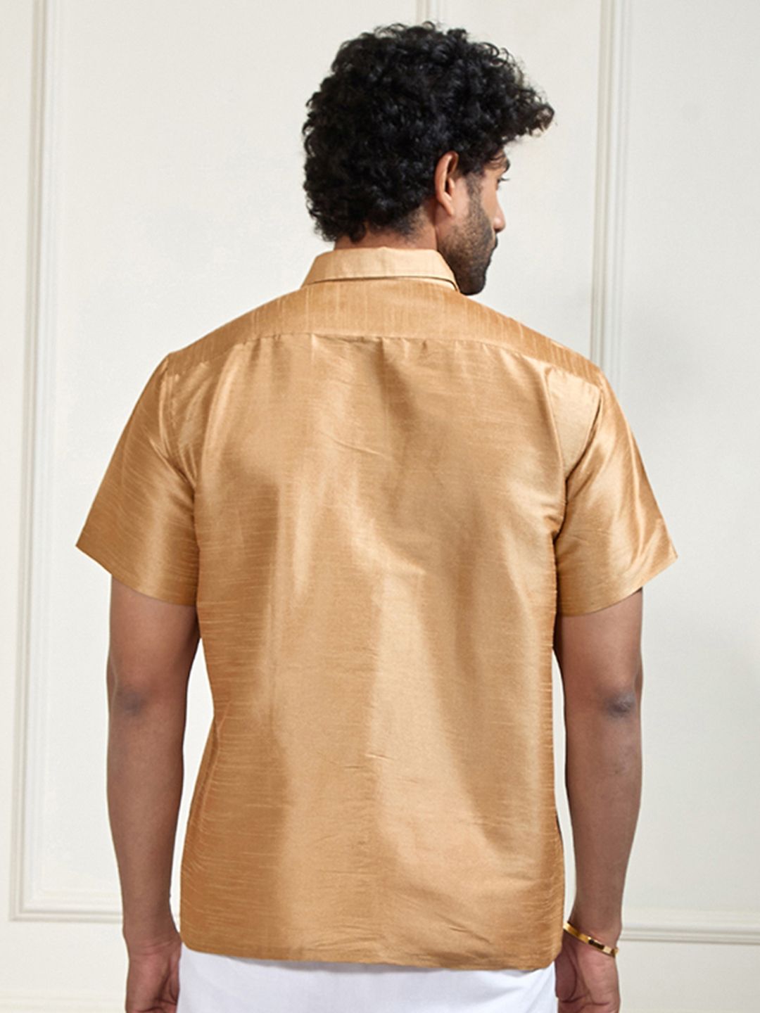 VASTRAMAY Premium Spread Collar Casual Shirt