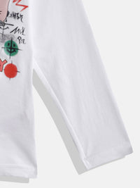 Happy Faces Girls Tom & Jerry Printed Pure Cotton T-shirt