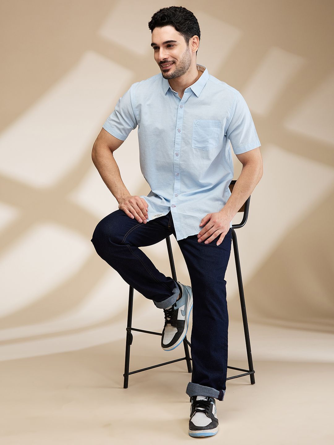 Being Human Men Slim Fit Opaque Casual Shirt