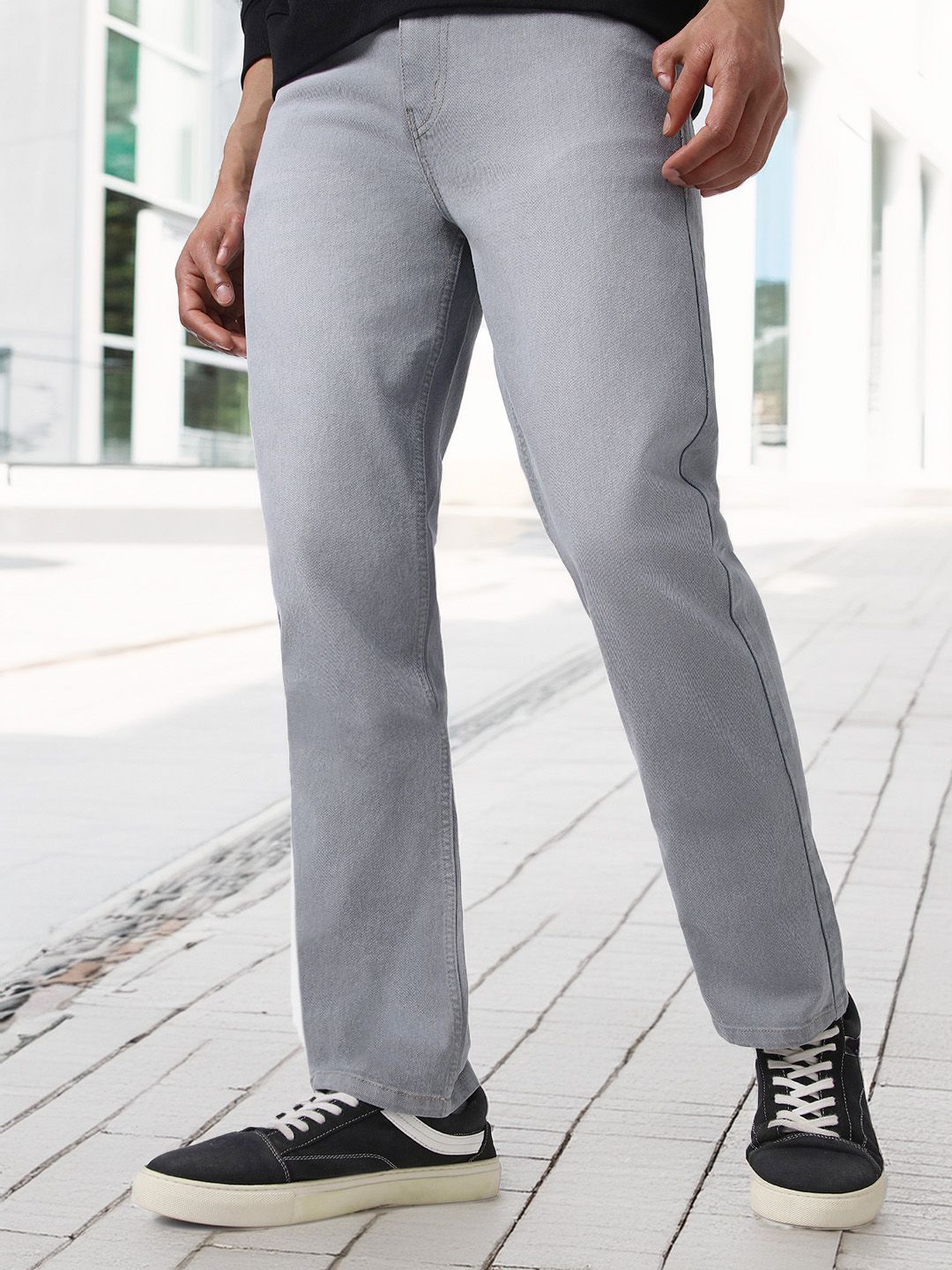 Urbano Fashion Men Straight Fit Heavy Fade Stretchable Jeans