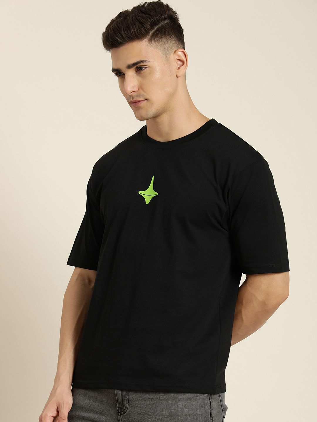 Difference of Opinion Men Graphic Printed Oversized T-shirt