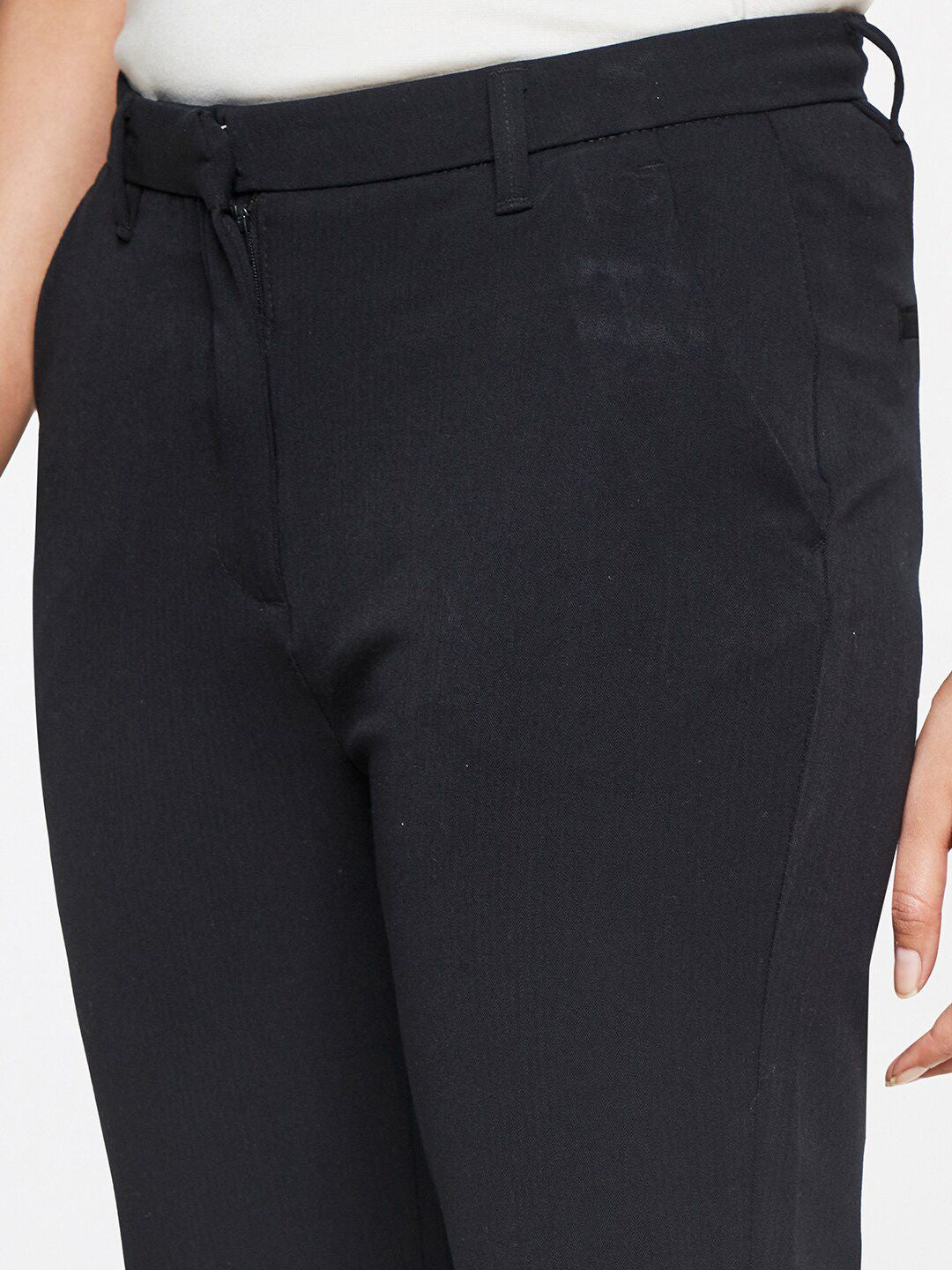 AND Women Mid -Rise Tapered Fit Trousers