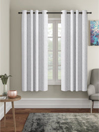 Cortina White Set of 2 Window Curtains