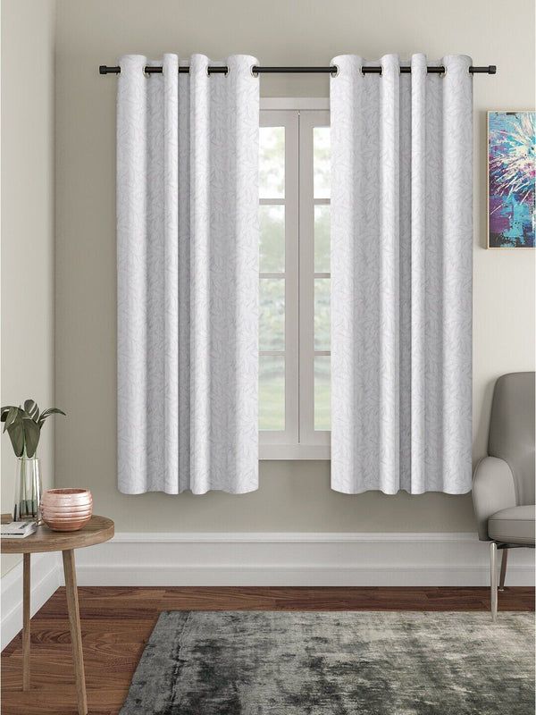 Cortina White Set of 2 Window Curtains