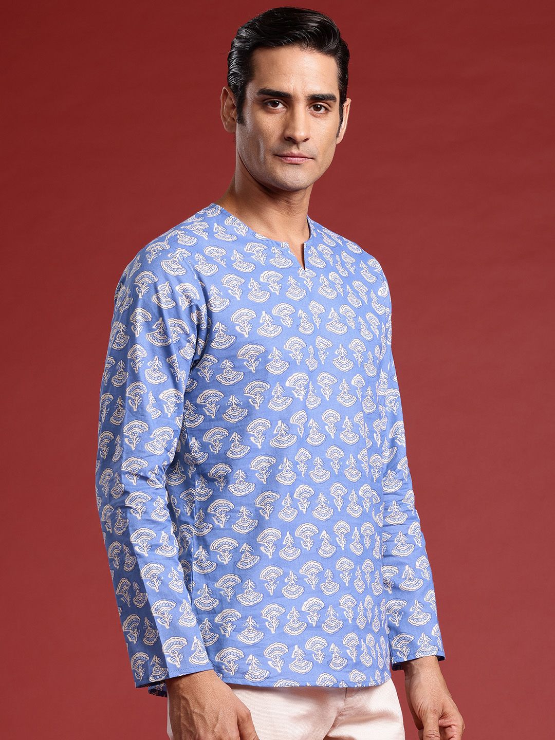 Anouk Floral Printed Pure Cotton Kurta