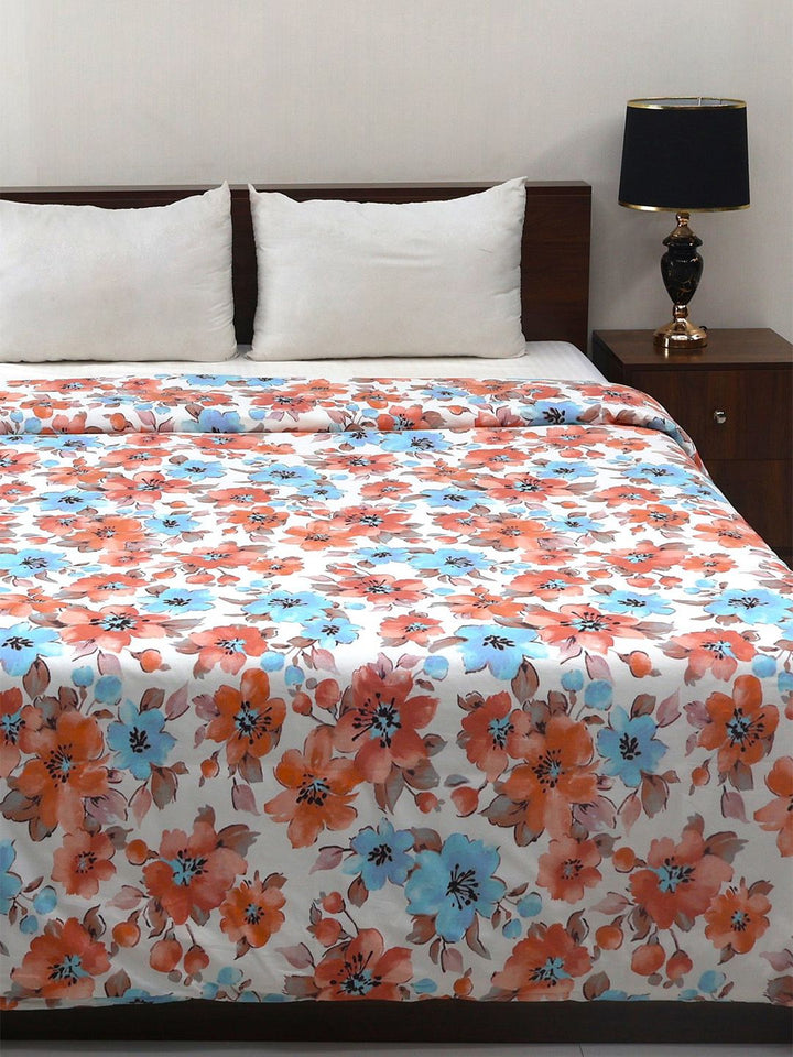 Bombay Dyeing Allure 144 TC 100% Cotton Orange Double King Duvet Cover
