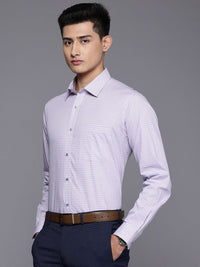 Raymond Pure Cotton Slim Fit Checked Formal Shirt