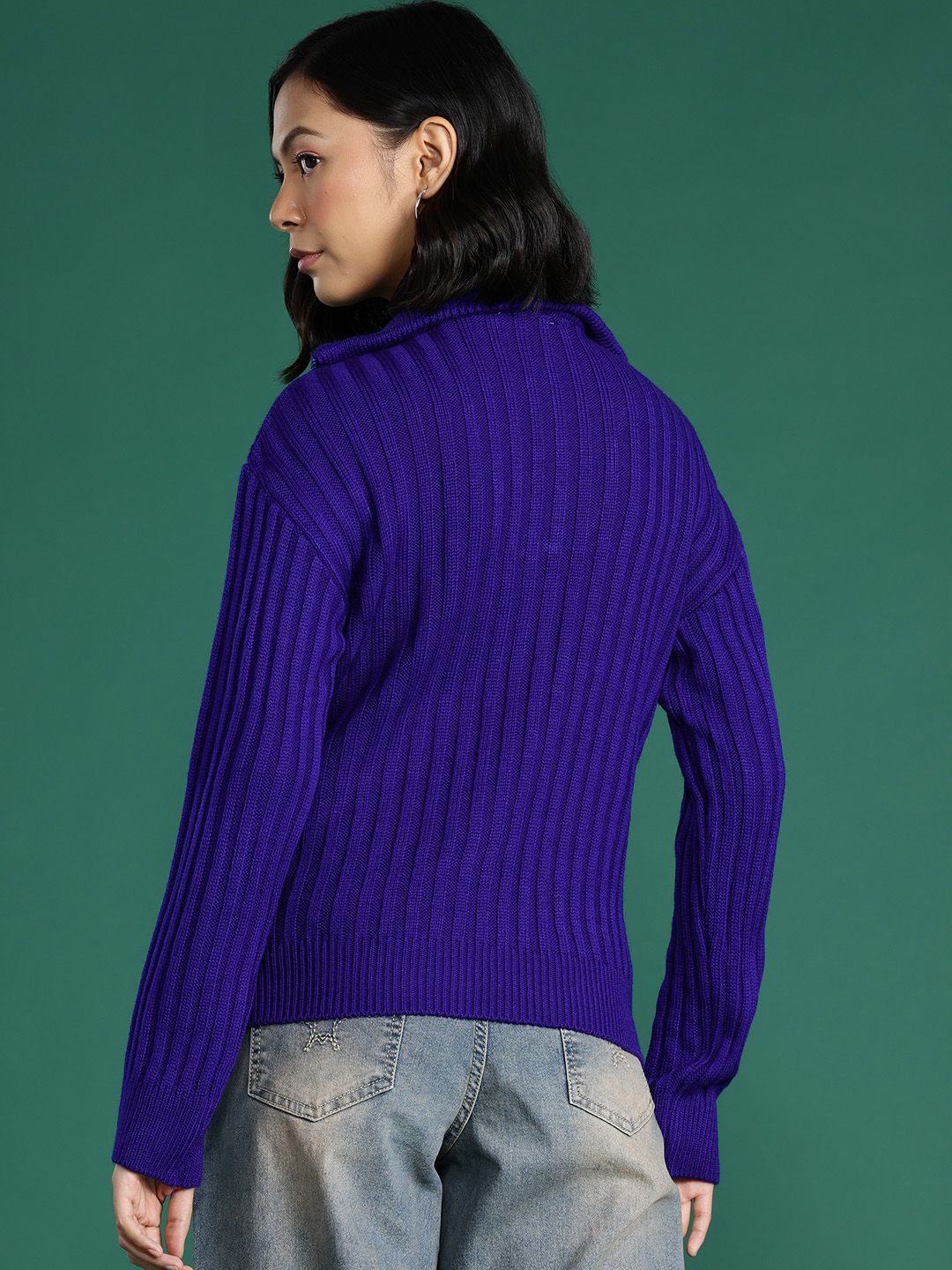 DressBerry Acrylic Ribbed Pullover