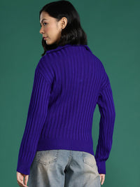 DressBerry Acrylic Ribbed Pullover