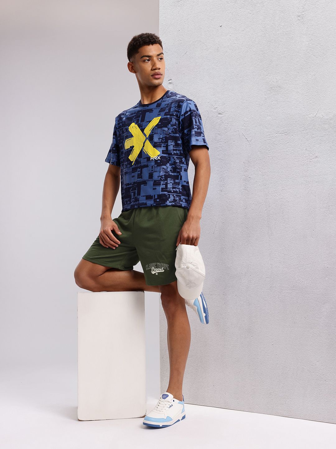 HRX by Hrithik Roshan Men Typography Printed Shorts