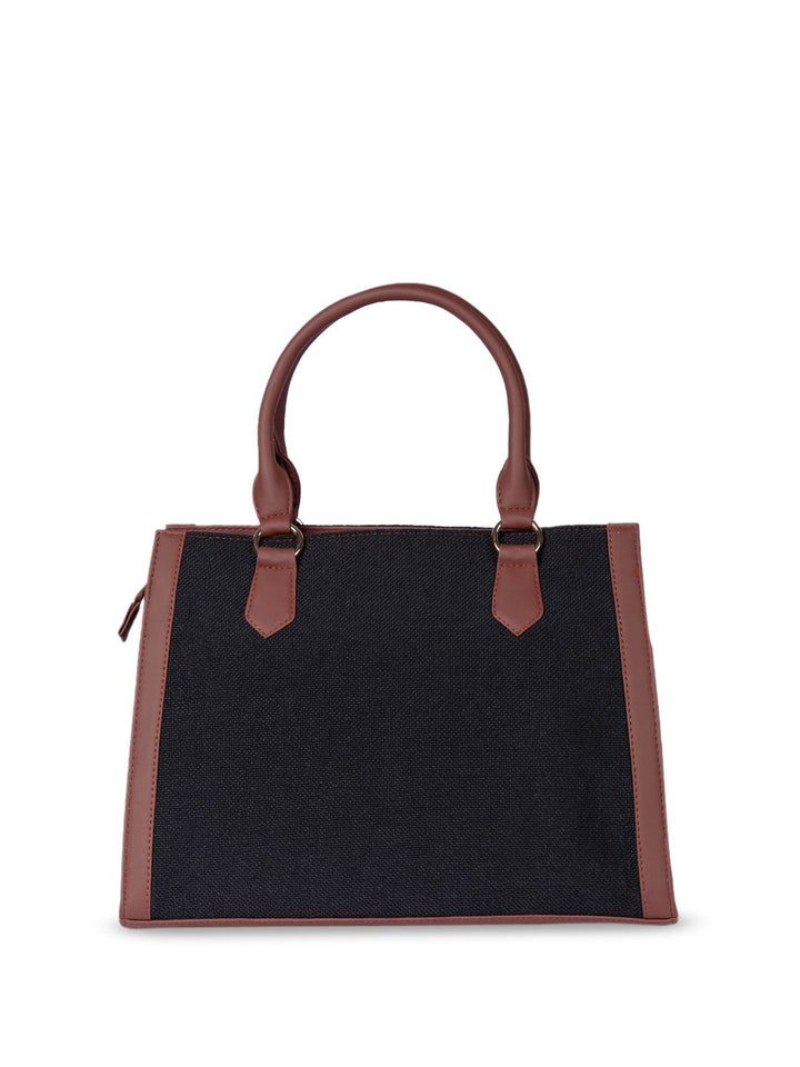 ZOUK Oversized Structured Jute Handheld Bag