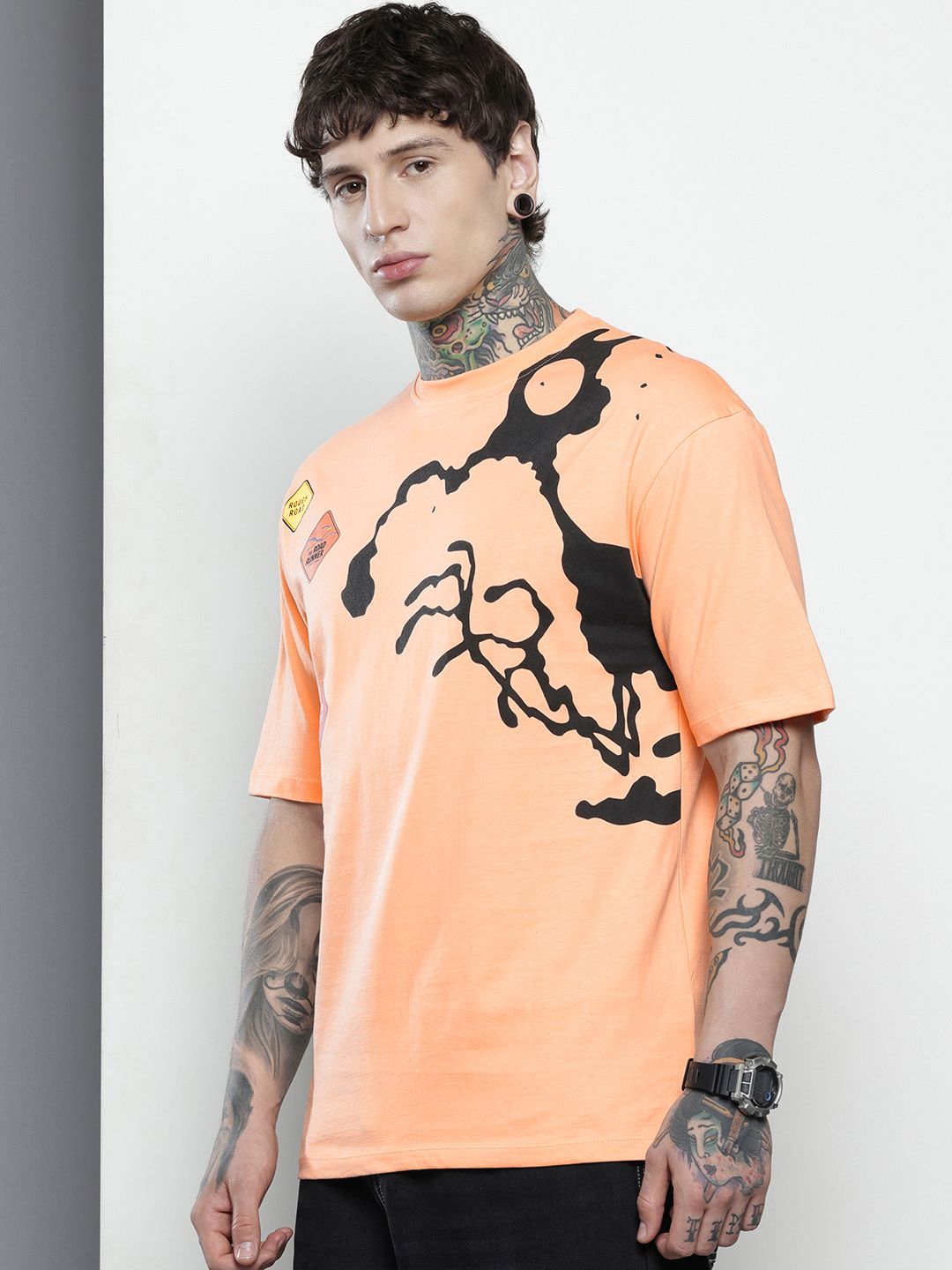 The Indian Garage Co. Boxy Fit Looney Tunes Printed Pure Cotton T-shirt