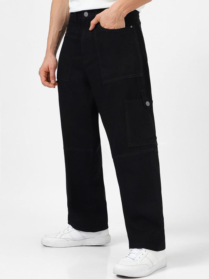 Urbano Fashion Men Loose Pure Cotton Baggy Fit Jeans