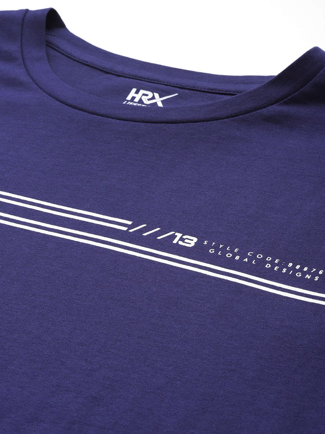 HRX oleh Hrithik Roshan Men Typography T-Shirt dicetak