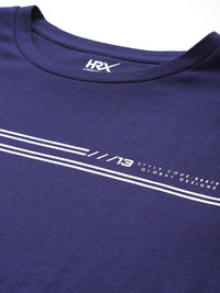 HRX oleh Hrithik Roshan Men Typography T-Shirt dicetak