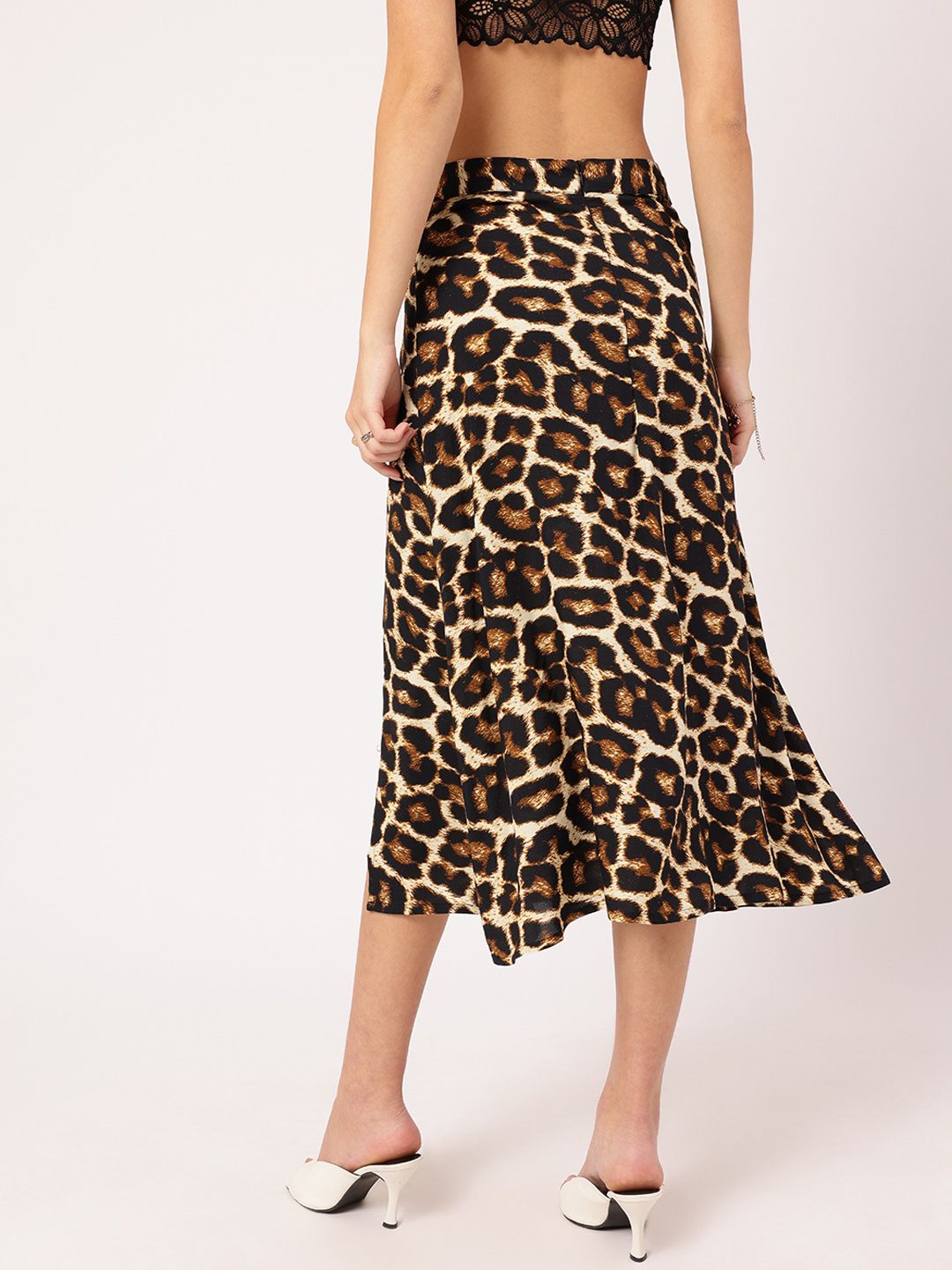 DressBerry Animal Print A-Line Skirt