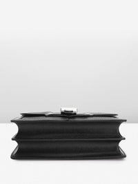 Lino Perros Croc Textured Structured Shoulder Bag