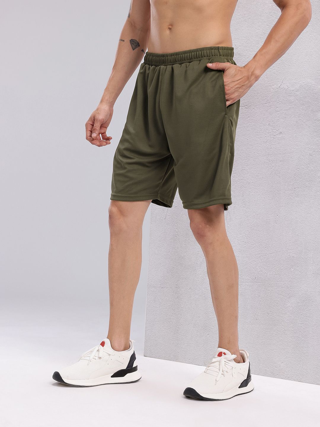 HRX by Hrithik Roshan Men Typography Print Rapid-Dry Training Shorts