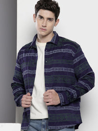 The Indian Garage Co Self-Design Ethnic Drop-Shoulder Sleeves Relaxed Fit Casual Shirt