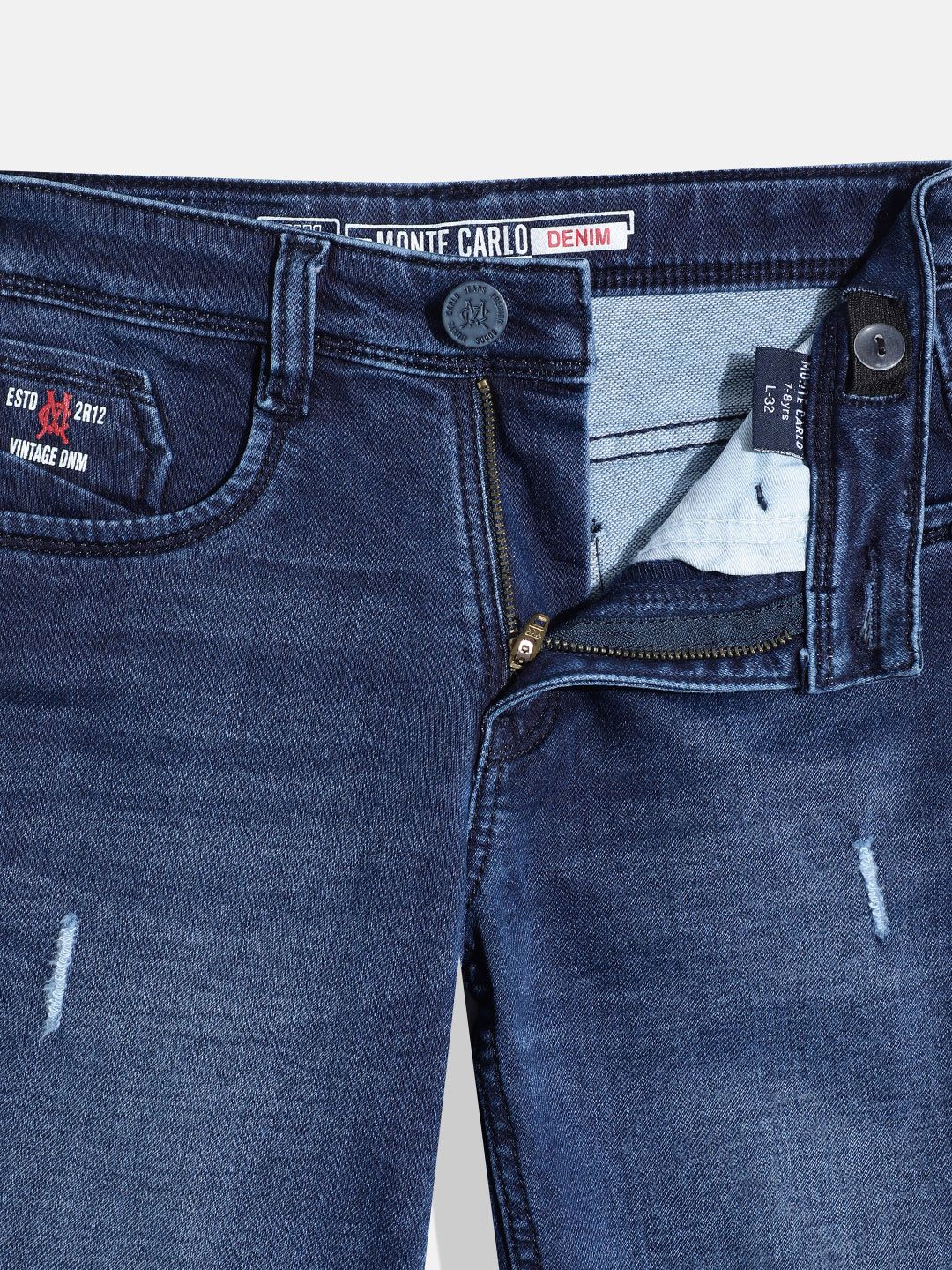 Monte Carlo Boys Straight Fit Stretchable Jeans