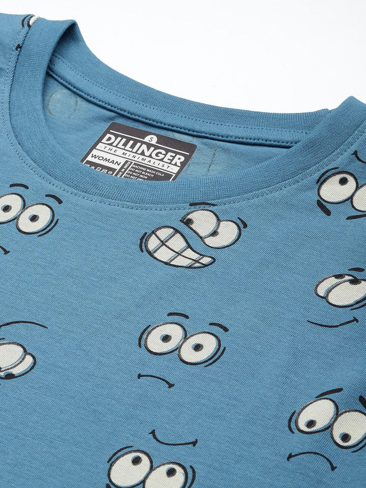 DILLINGER Printed Oversized Super Combed Cotton T-shirt