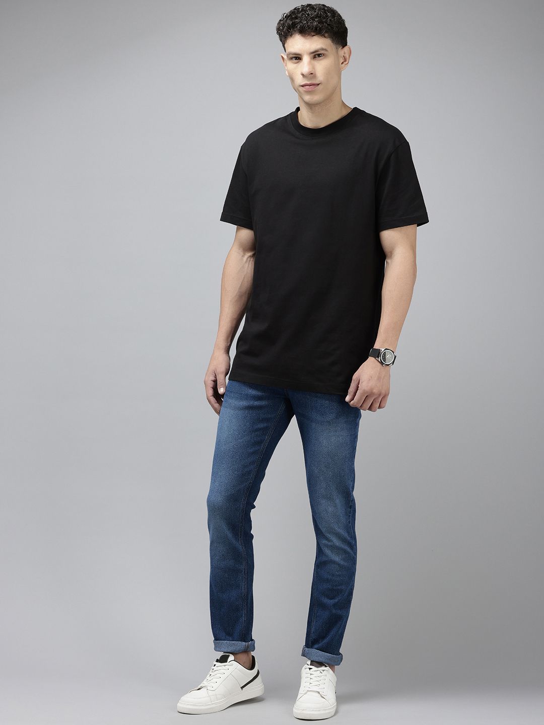 SPYKAR Men Slim Fit Low-Rise Light Fade Stretchable Jeans