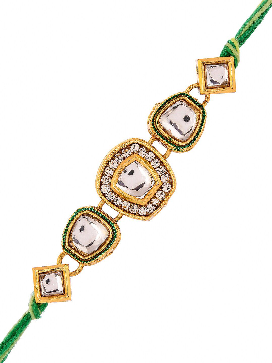 Voylla Kundan Studded Thread Rakhi