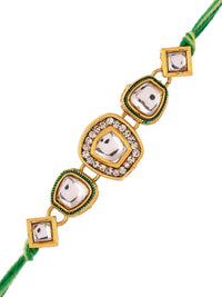 Voylla Kundan Studded Thread Rakhi