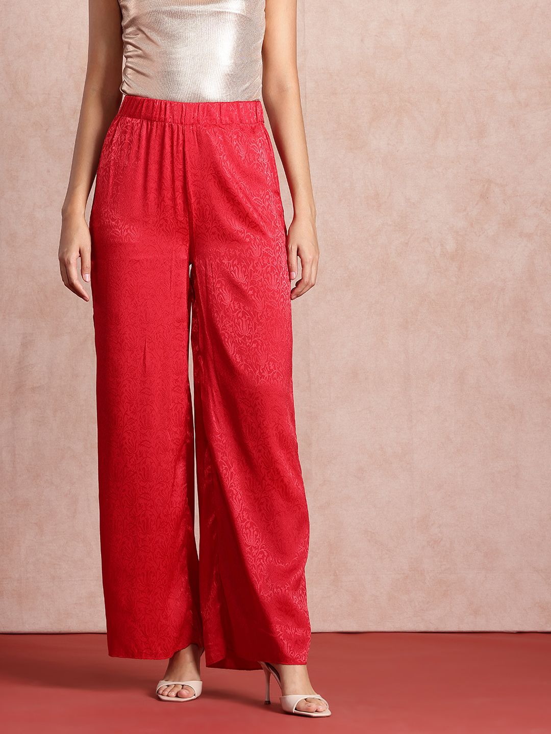 all about you Women Floral High-Rise Trousers