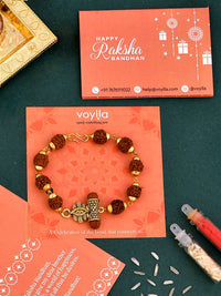 Voylla Ethnic Rudraksha Beads Rakhi