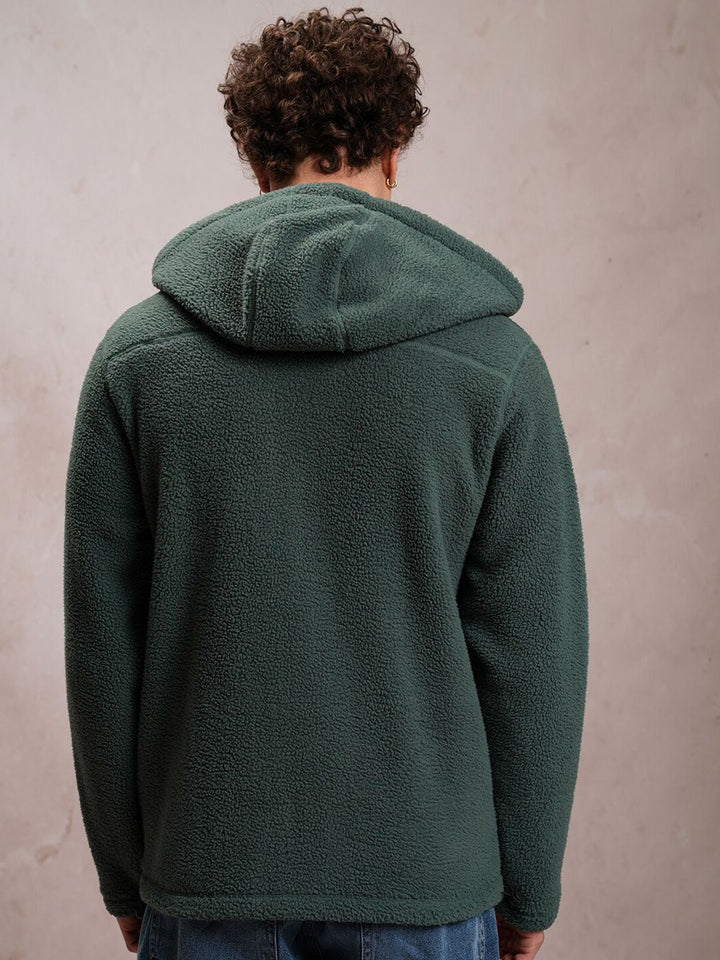 Highlander Reka Bentuk Diri Highland Hooded Front-Open Sweatshirt