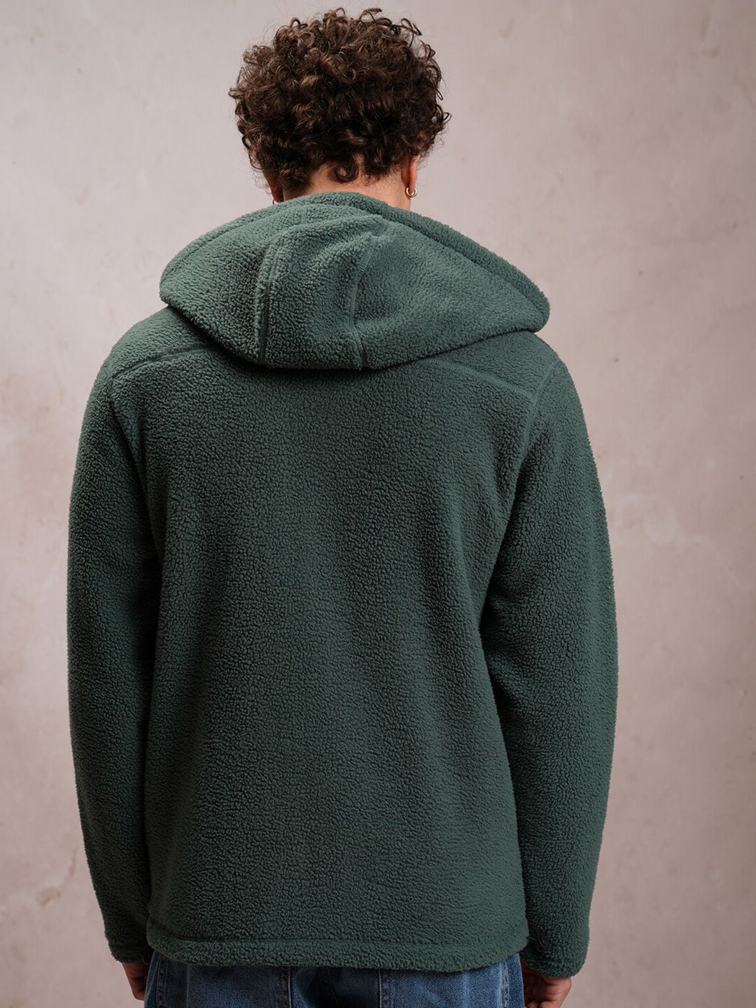 Highlander Reka Bentuk Diri Highland Hooded Front-Open Sweatshirt