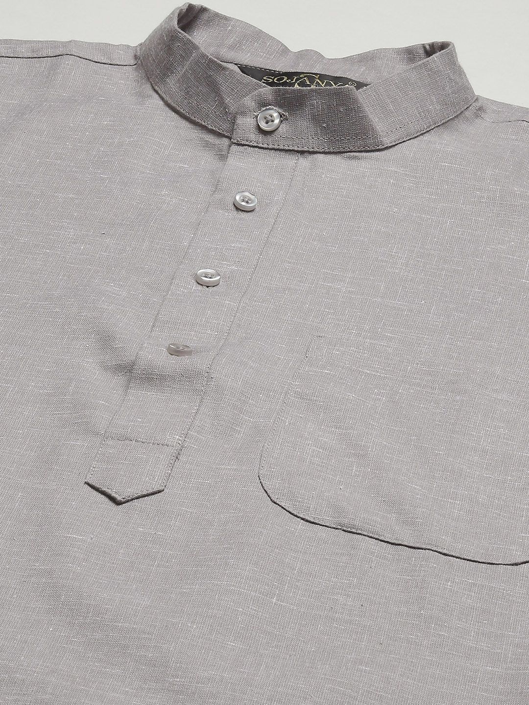 SOJANYA Men Grey Kurta