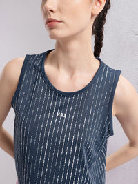 HRX by Hrithik Roshan Women Striped Rapid-Dry Training T-shirt