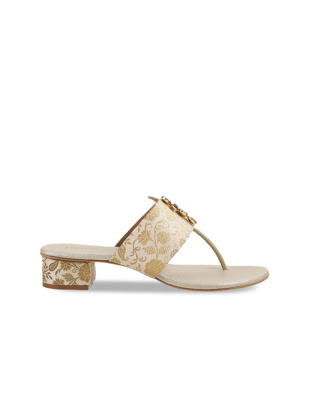 Metro Embellished Block Heels