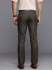 Raymond Men Textured Slim Fit Formal Trousers