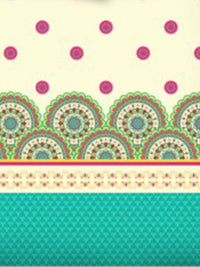 BOMBAY DYEING Celebrating India SeaGreen Print 300TC Cotton King Bedsheet & 4 Pillow Cover