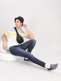 The Indian Garage Co Men Blue Slim Fit Low-Rise Clean Look Stretchable Jeans