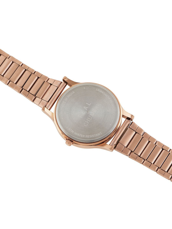 TEAL BY CHUMBAK Women Stainless Steel Bracelet Style Straps Digital Watch 8907605135224