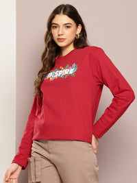 DILLINGER Typography Printed Drop-Shoulder Sleeves Oversized Pure Cotton T-shirt