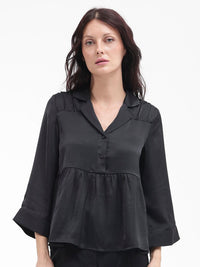 RAREISM Flared Sleeve Cotton Top