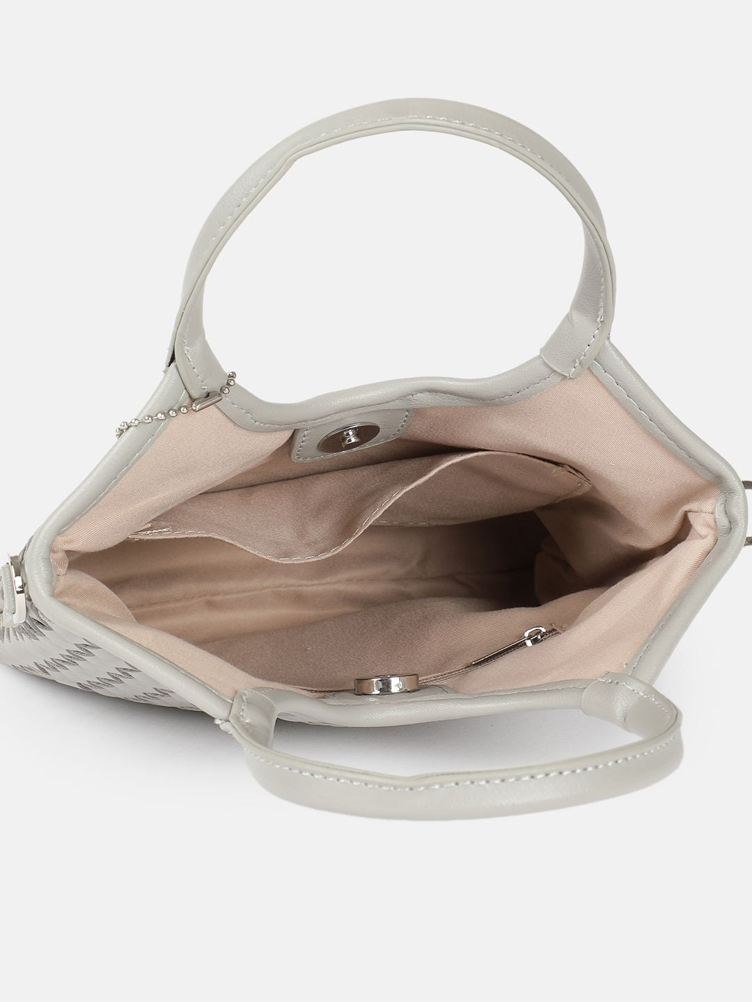 DressBerry Self Design Structured Handheld Bag